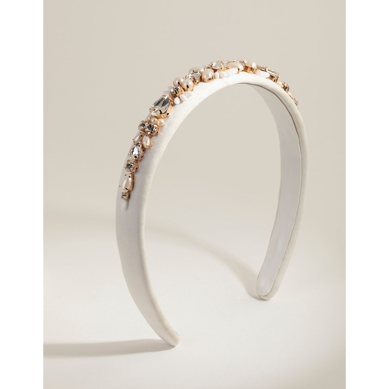 White Embellished Alice Band