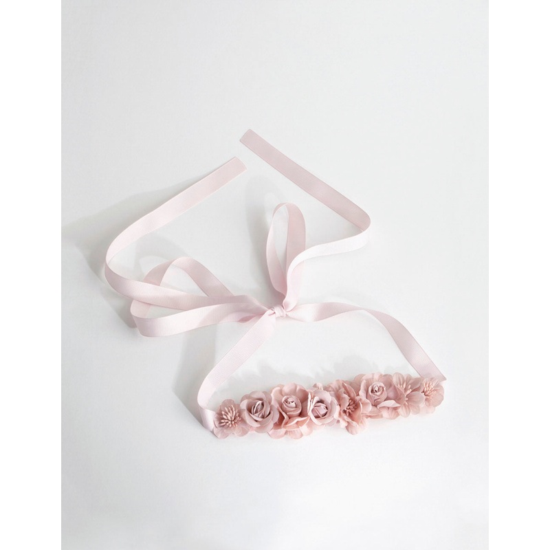 Blush Flower Bunch Sash
