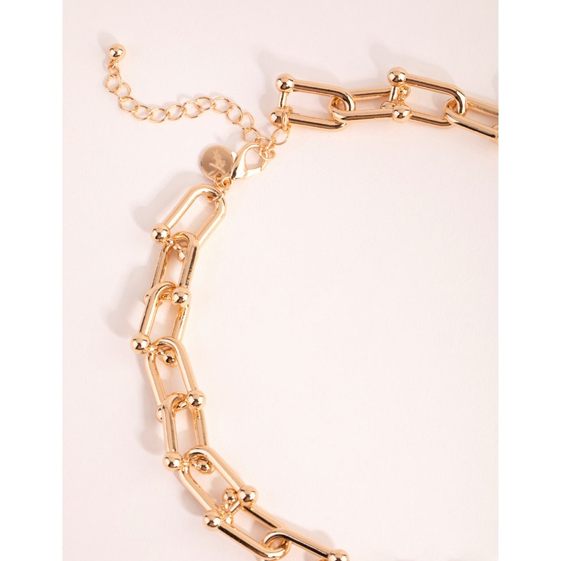 Gold Hardware Link Necklaces