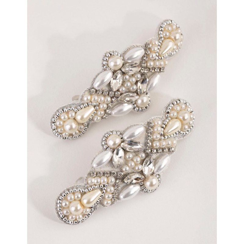 Mixed Pearl Detail Clip Pack