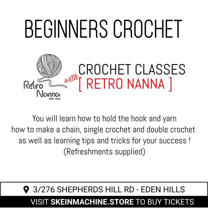 Beginners Crochet with Retro Nanna (14yo+)