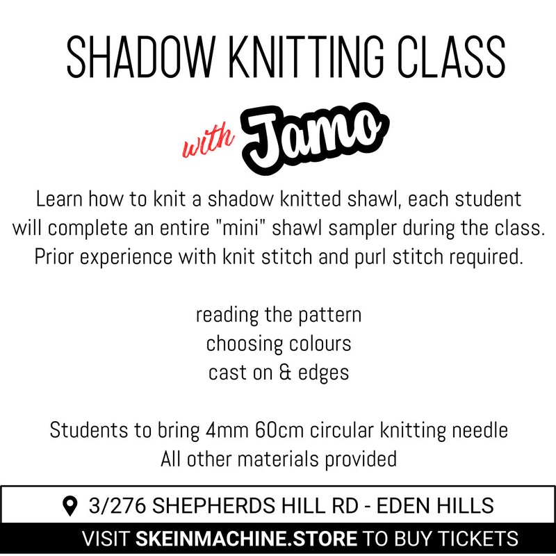 Shadow Knitting Class with Jamo (14yo+)