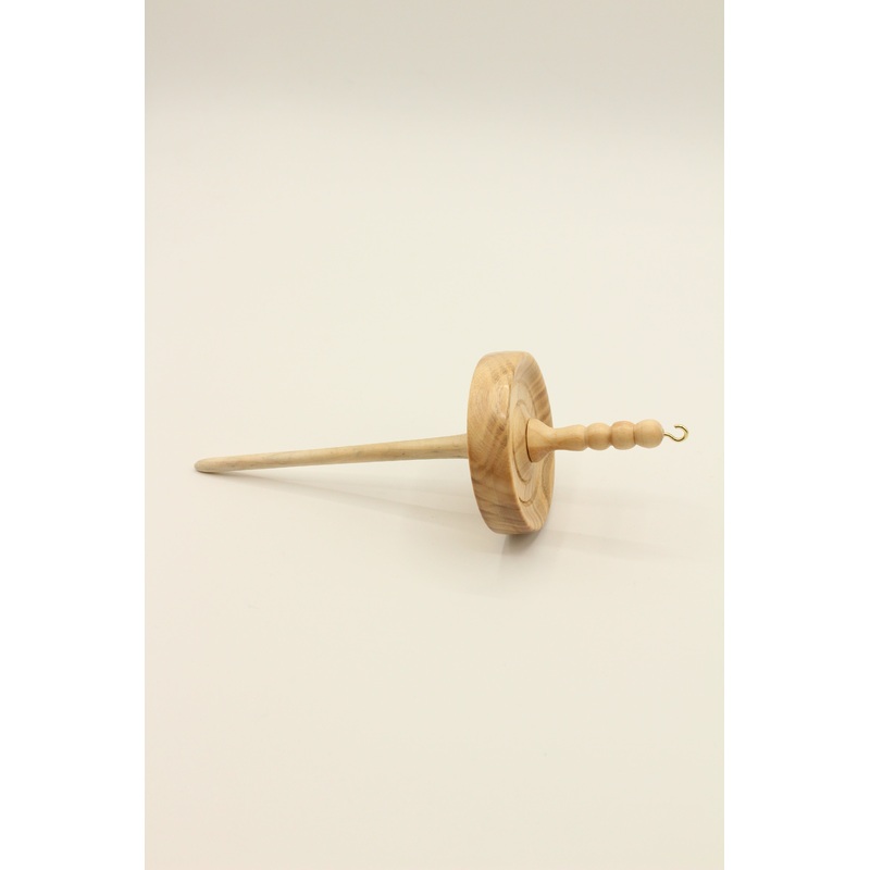 Handcrafted TOP Whorl Drop Spindle – LIGHT WEIGHT – Poplar