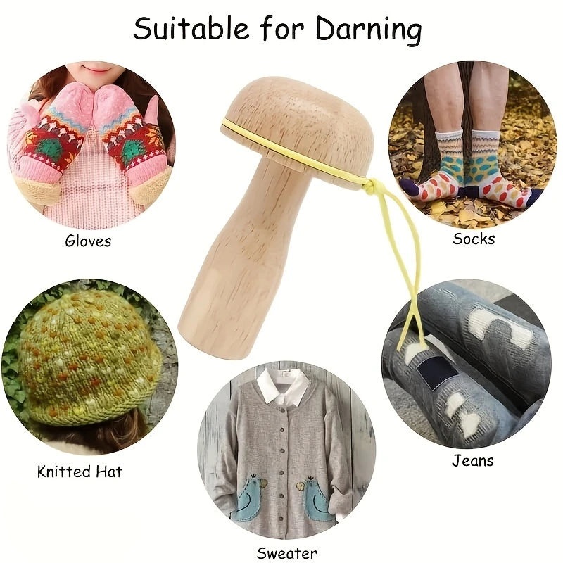 Sock Darning Mushroom – Sewing Kit