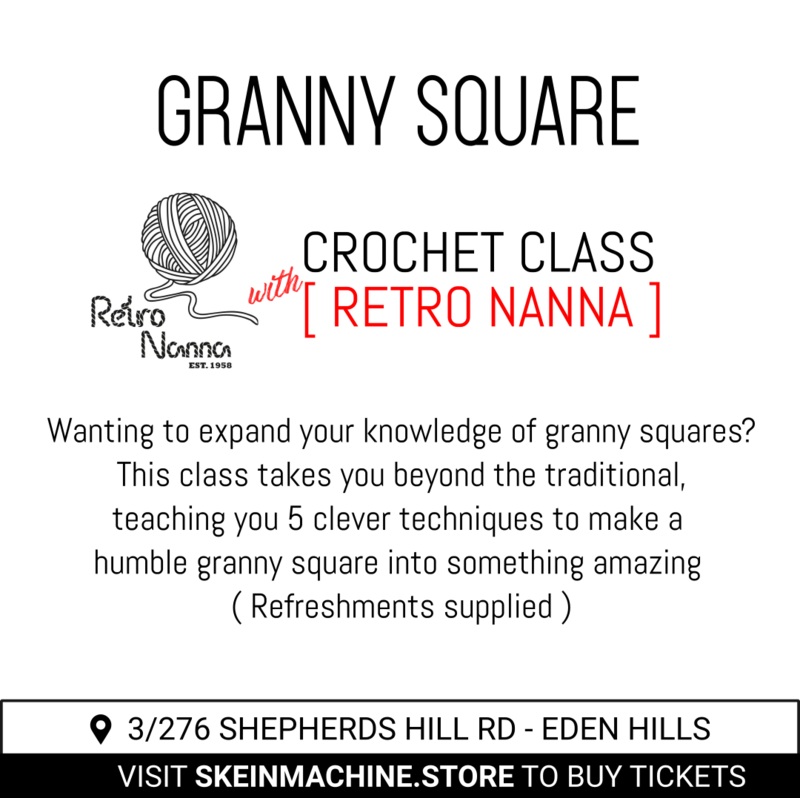 Granny Square Crochet Class with Retro Nanna