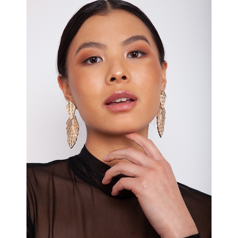 YLW SG TEXTURED LEAF DROP ER