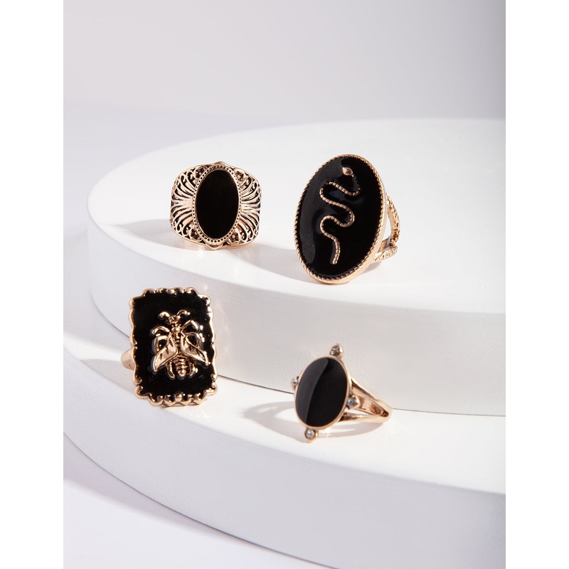 RGPK AG ZCARD BLCK ENML 4PK RG