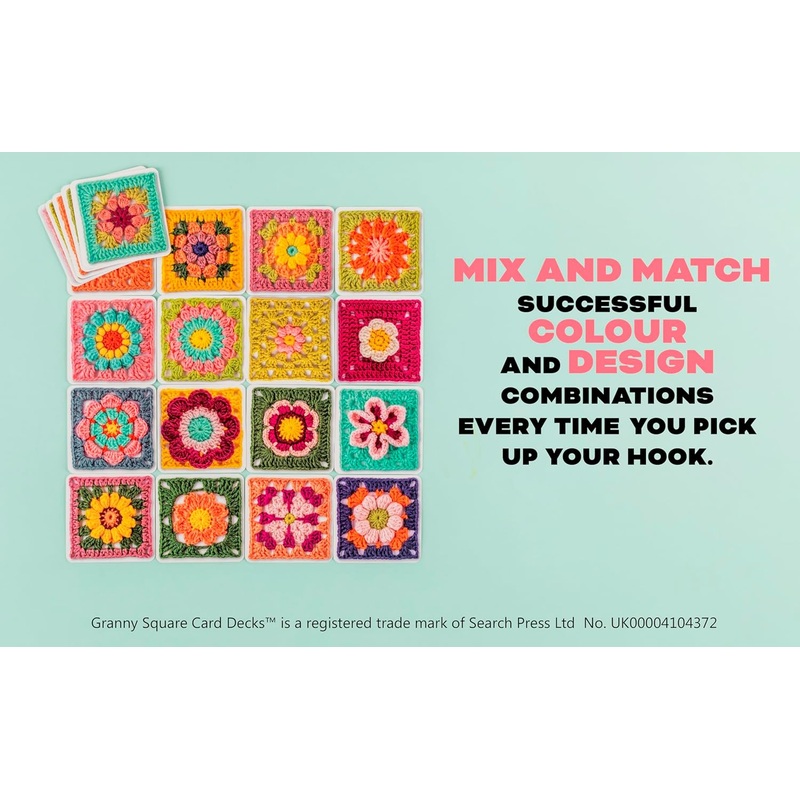 The Granny Square Flowers Card Deck by Claire Montgomerie