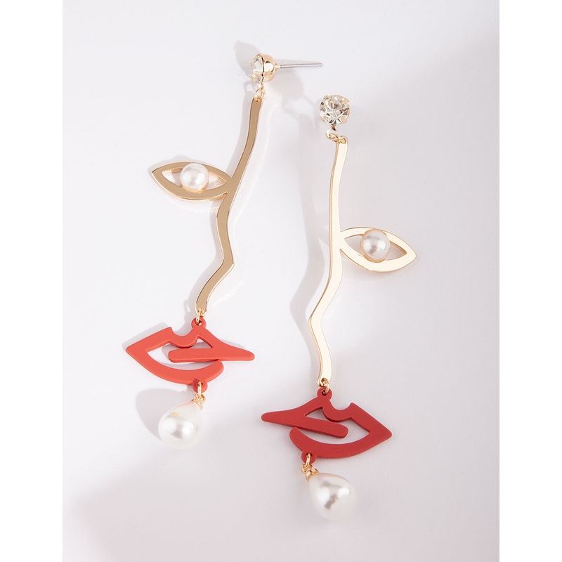 Silver Plated Oval Horizontal Baguette Hoop Earrings