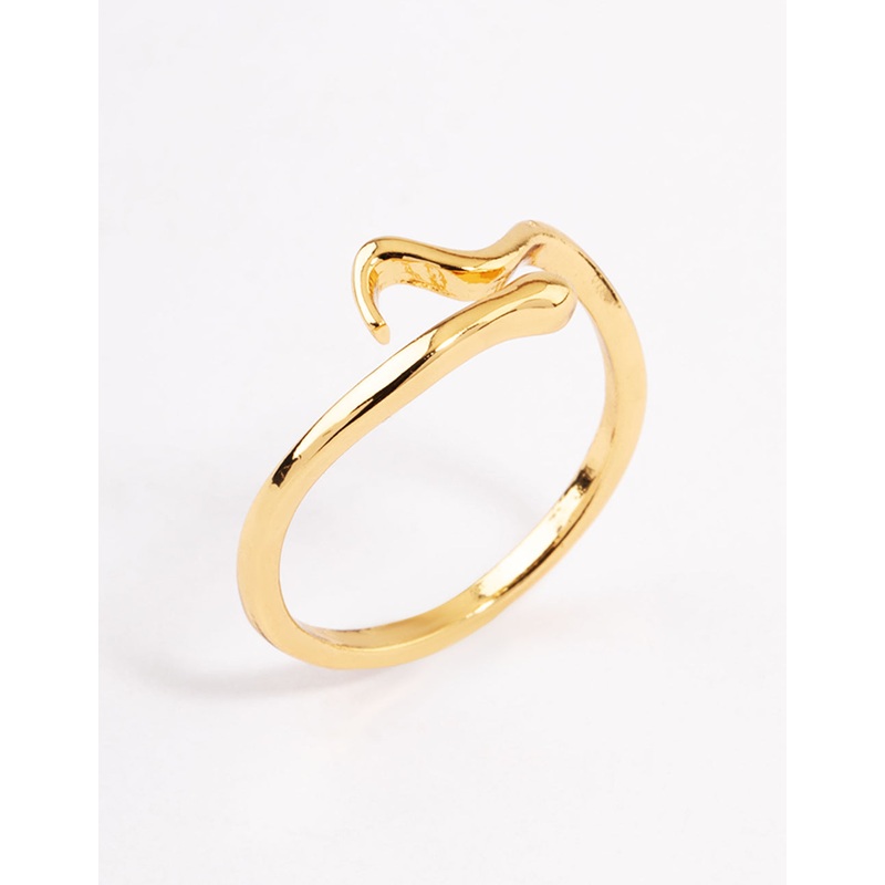 Gold Plated Mini Snake Ring|SM|ML