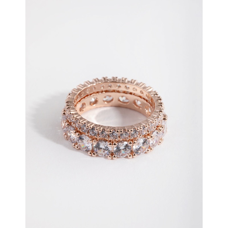 Rose Gold Double Band Set Ring