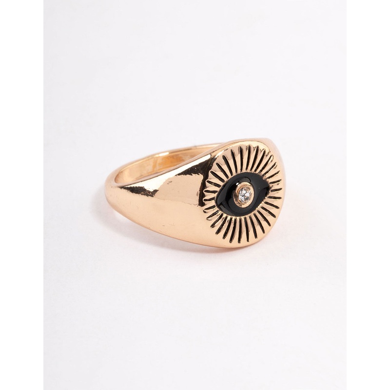 Black Gazing Eye Ring|SM|ML