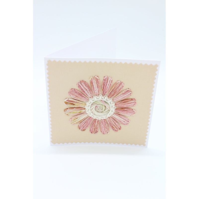 Flower – Heath with Sparkles – Greeting Card – 10×10 cm (C1747)