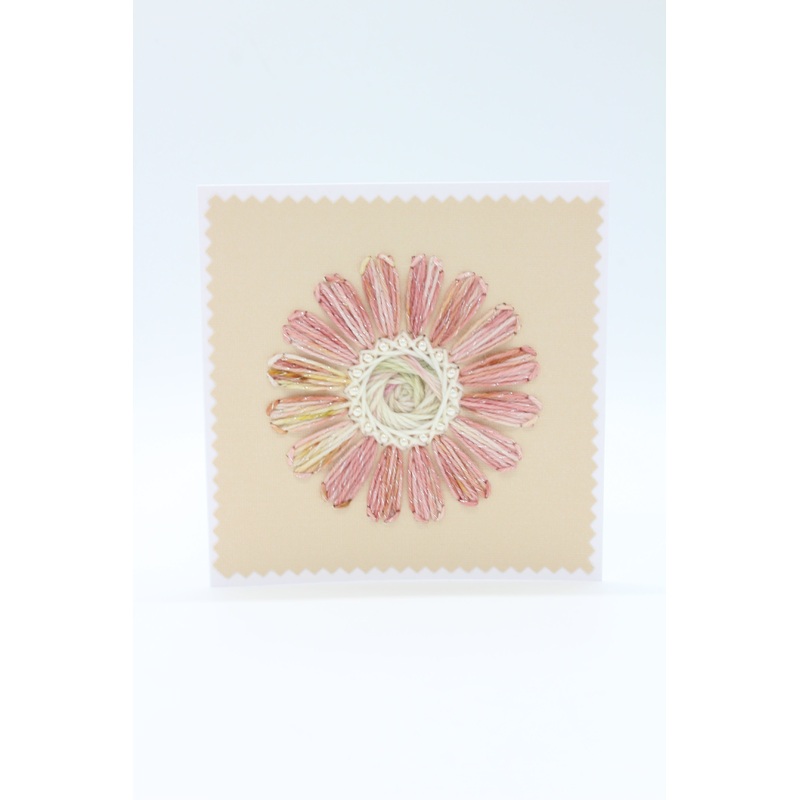 Flower – Heath with Sparkles – Greeting Card – 10×10 cm (C1747)