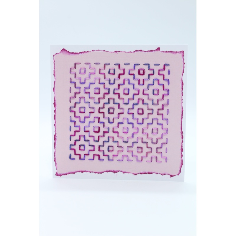 Sashiko – People Eater – Greeting Card – 14×14 cm (C1746)