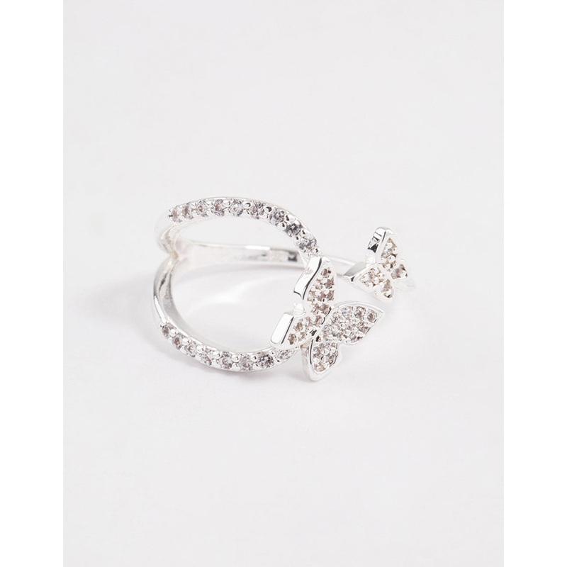 Silver Flying Butterfly Ring|SM|ML