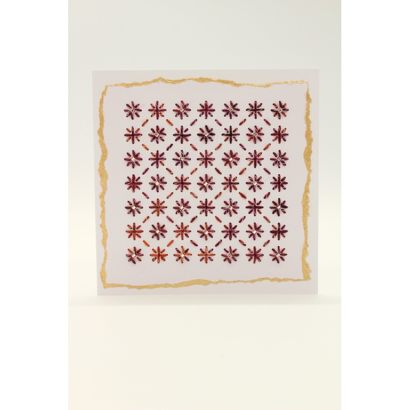 Sashiko – Dove Dale – Greeting Card – 14×14 cm (C1761)