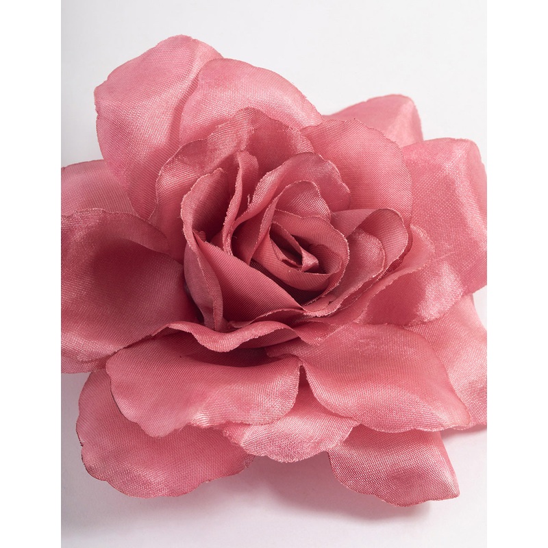 Fabric Pink Stone Flower Corsage