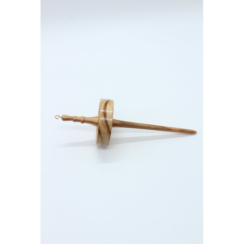 Camphor Laurel – Handcrafted TOP Whorl Drop Spindle -MEDIUM WEIGHT – Camphor Laurel