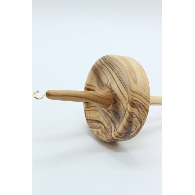 Olive – Handcrafted TOP Whorl Drop Spindle -MEDIUM WEIGHT