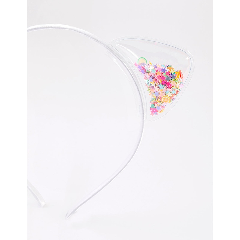 Kids Mixed Metal Cat Ear Headband