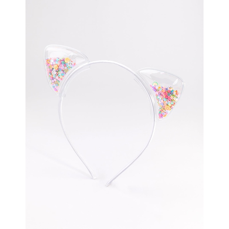 Kids Mixed Metal Cat Ear Headband