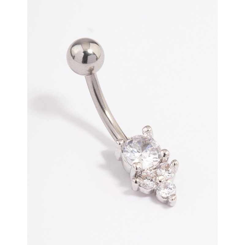 Surgical Steel Round & Triangle Claw Belly Ring