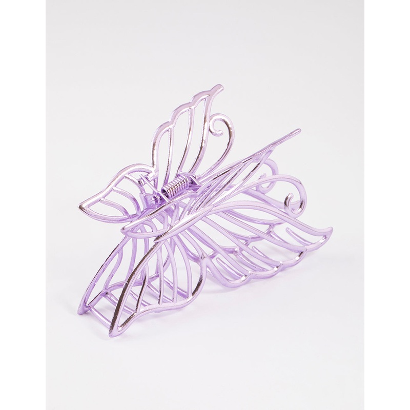 Lilac Detailed Butterfly Claw Clip
