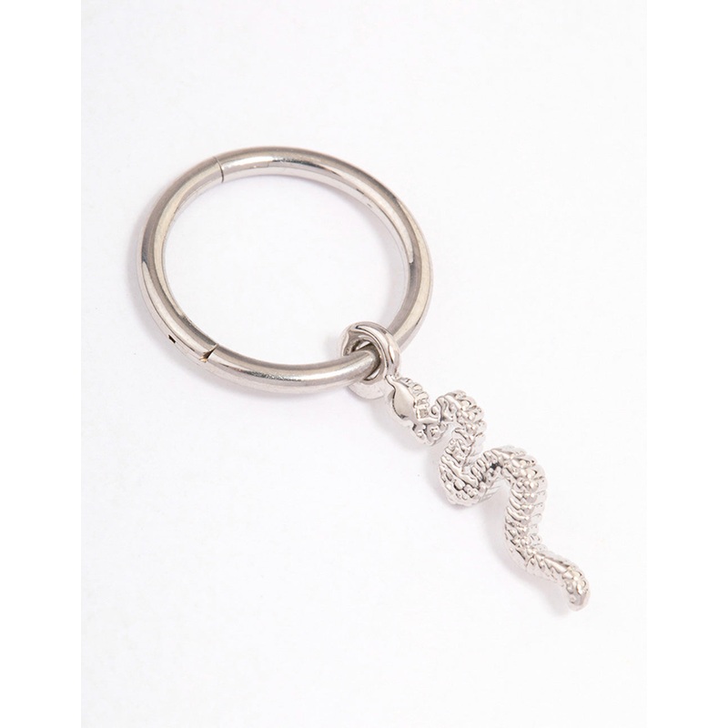 Surgical Steel Snake Charm Belly Ring