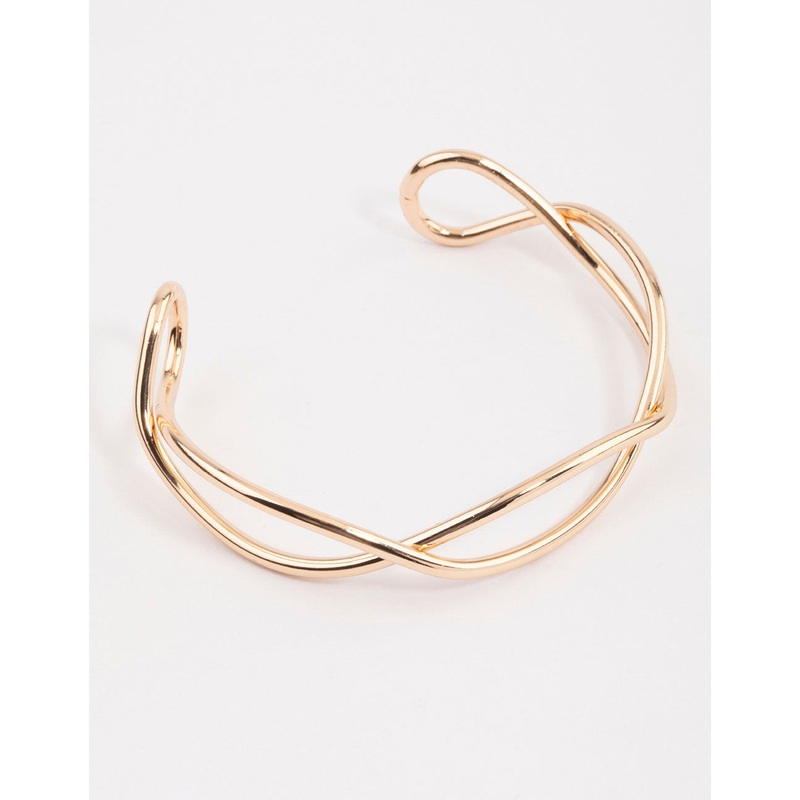 Gold Interwoven Wrist Cuff