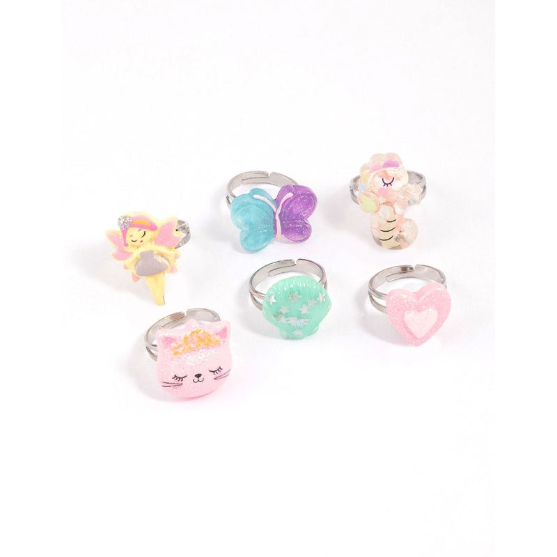 Kids Unicorn Sweet Ring 6-Pack