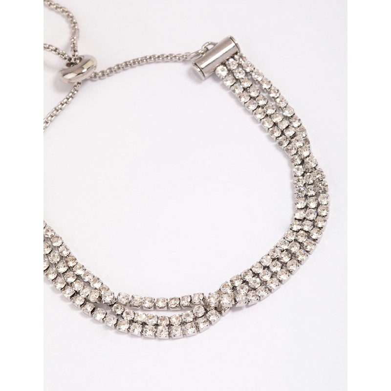 Silver Dainty Cup Chain Toggle Bracelet