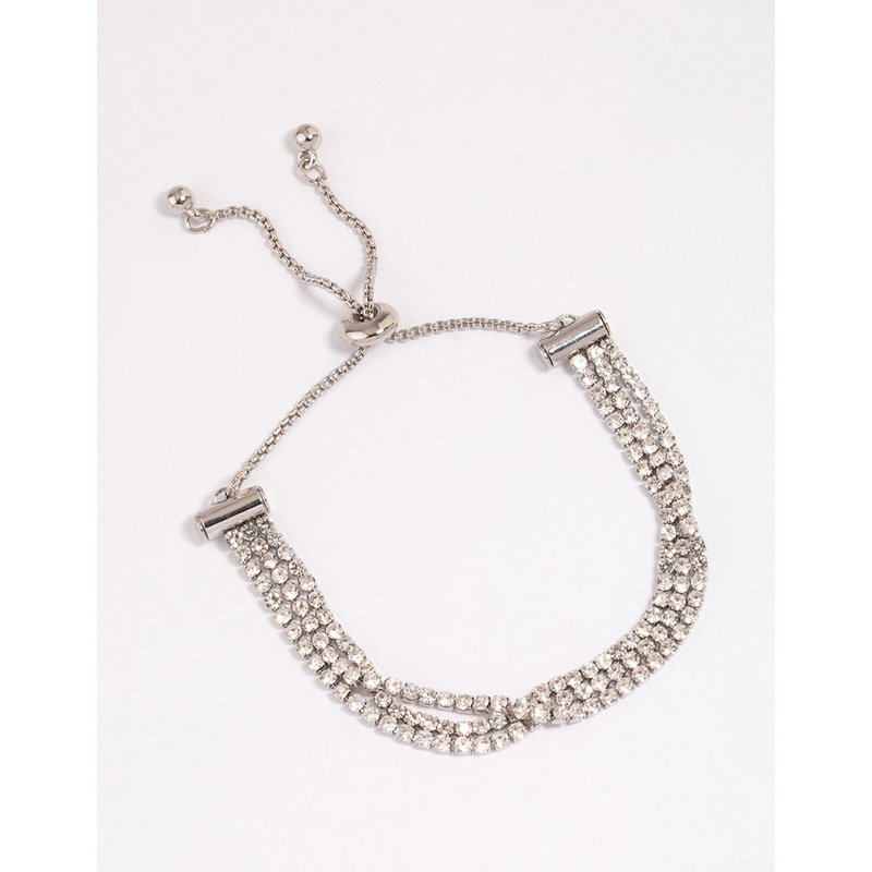 Silver Dainty Cup Chain Toggle Bracelet