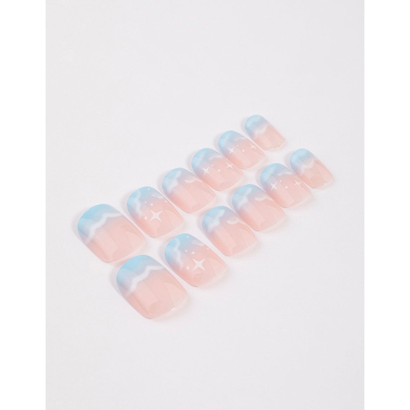 Tweens Blue Star & Cloud Press On Nails