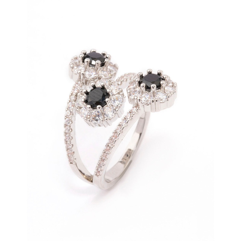 Black Round Triple Tier Ring|SM|ML