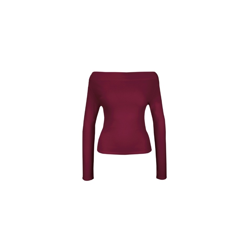 EMMA KNIT LONG SLEEVE  DEEP PLUM