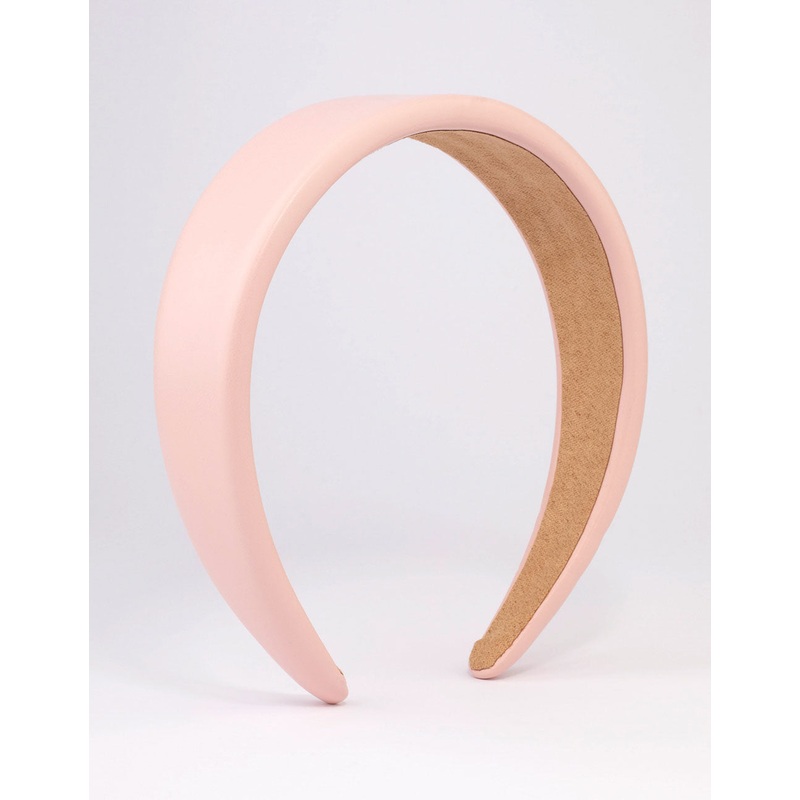 Fabric Faux Leather Padded Headband