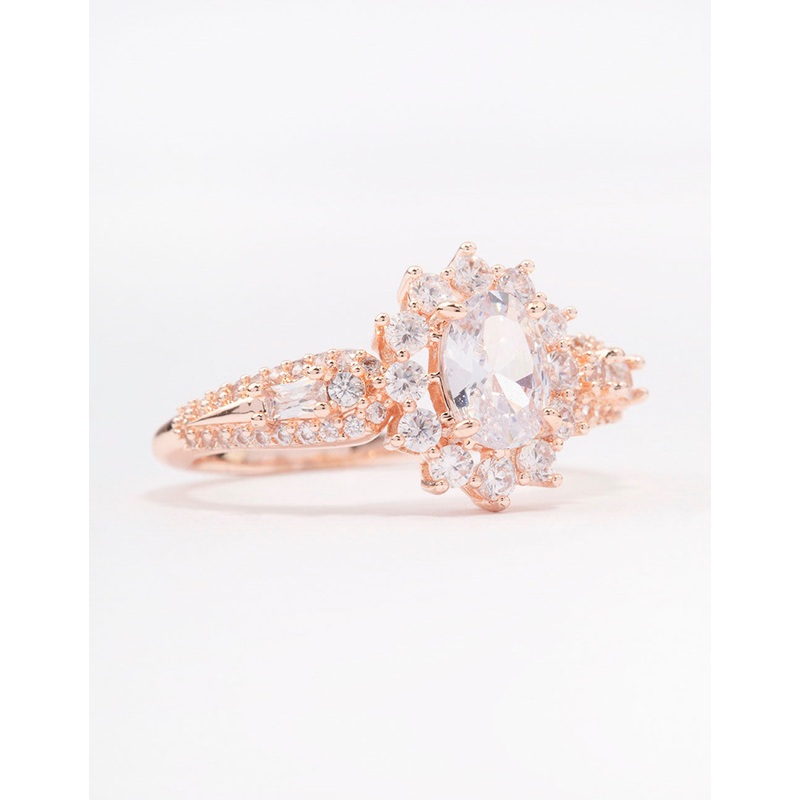 Rose Gold Plated Opulent Statement Ring