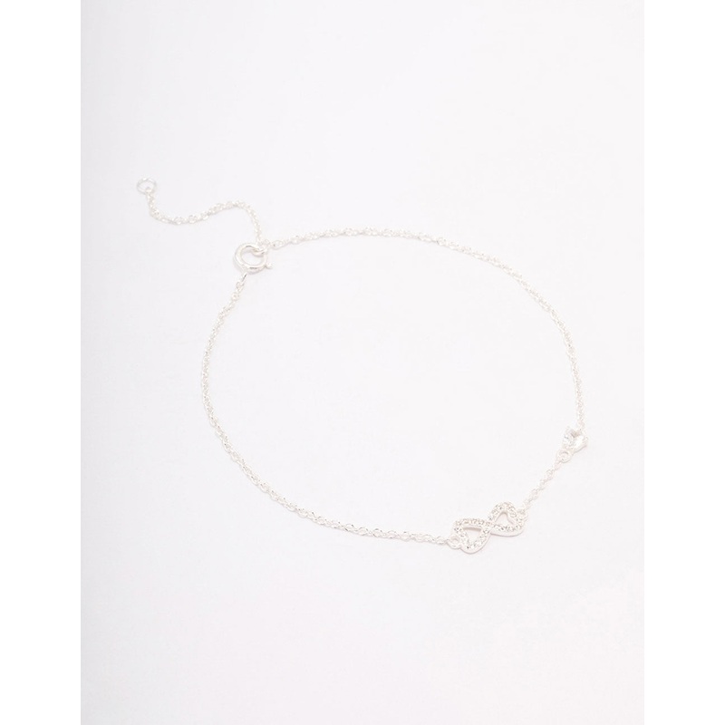 Sterling Silver Infinity Heart Bracelet