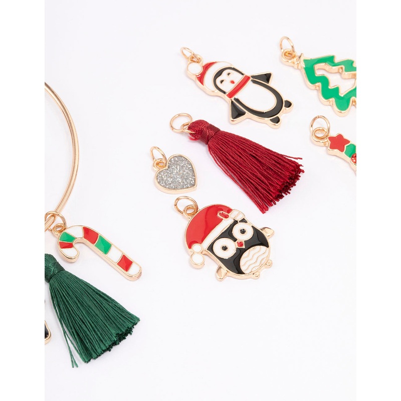 Kids Novelty Gold DIY Christmas Bracelet Pack