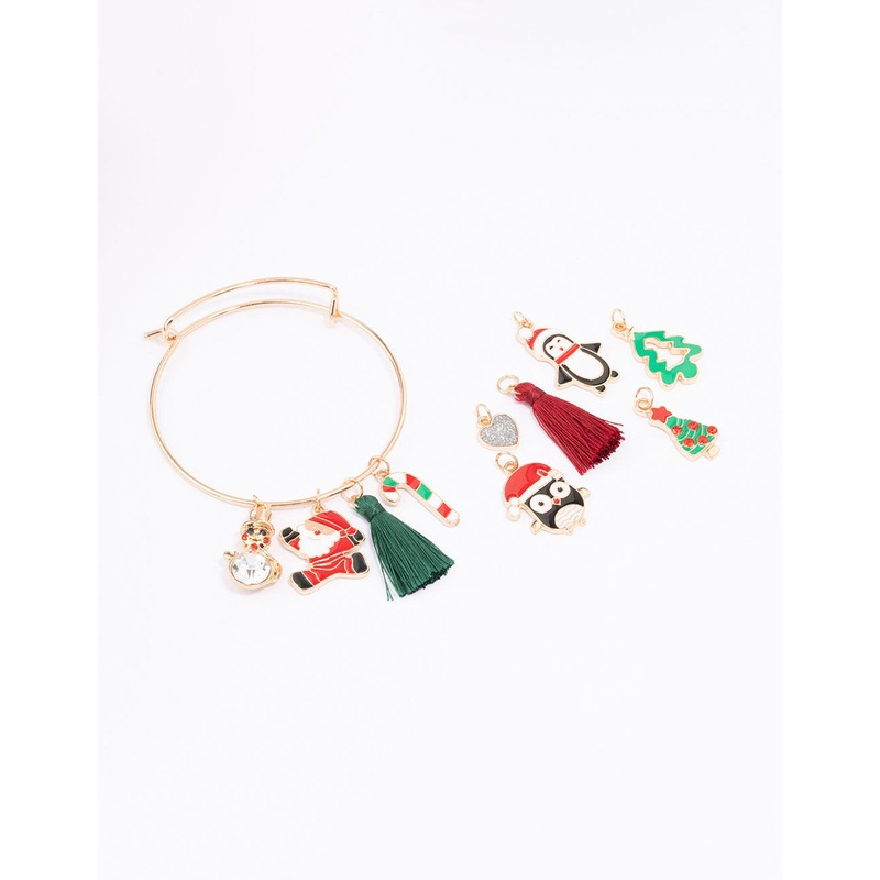 Kids Novelty Gold DIY Christmas Bracelet Pack