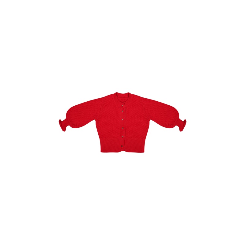 RUBB MATILDA COTTON CARDIGAN CHERRY