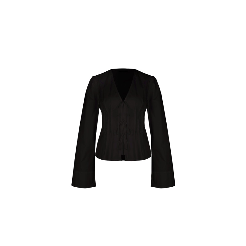 SIMONA LONG SLEEVE BLOUSE BLACK