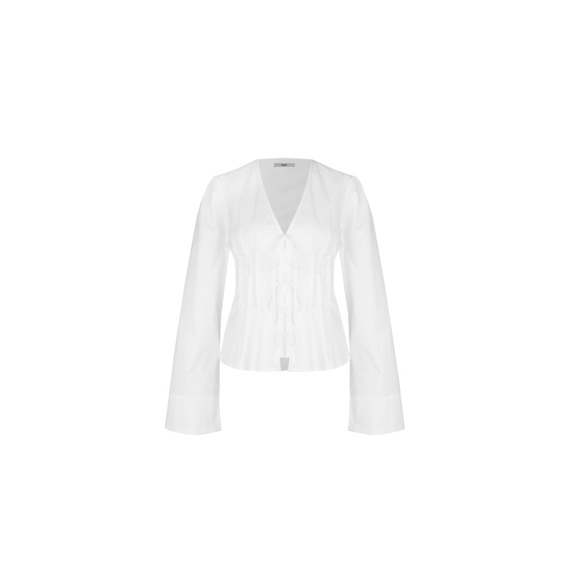SIMONA LONG SLEEVE BLOUSE WHITE
