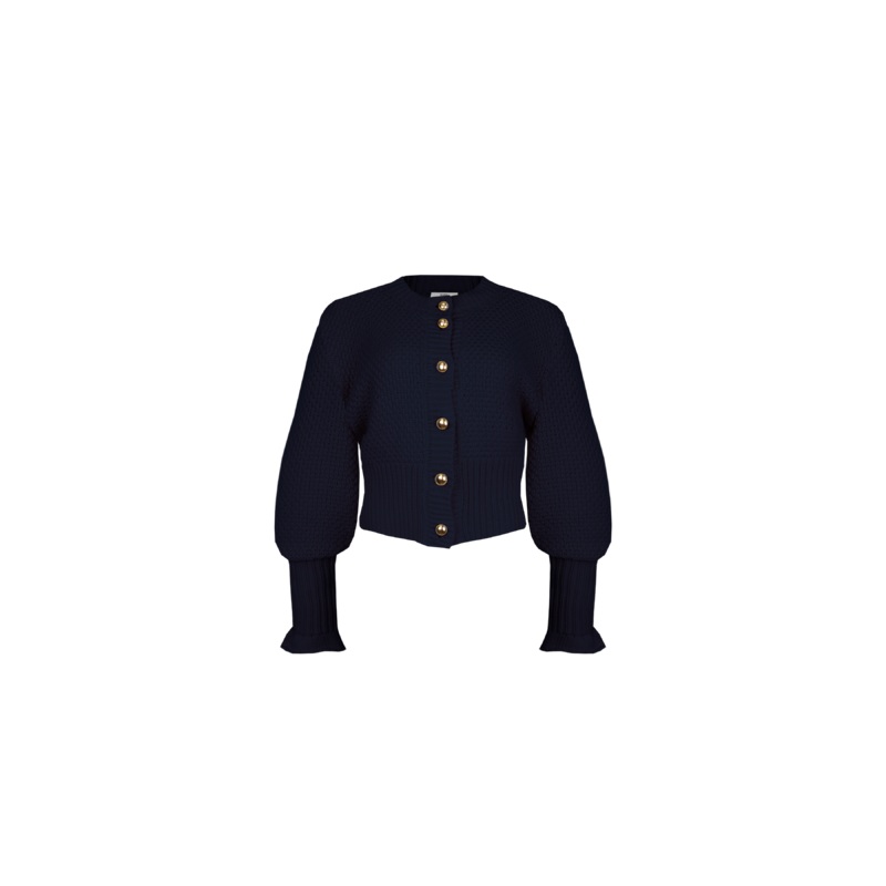 MATILDA COTTON CARDIGAN NAVY|4|6|8|10|12|14|16|18|20