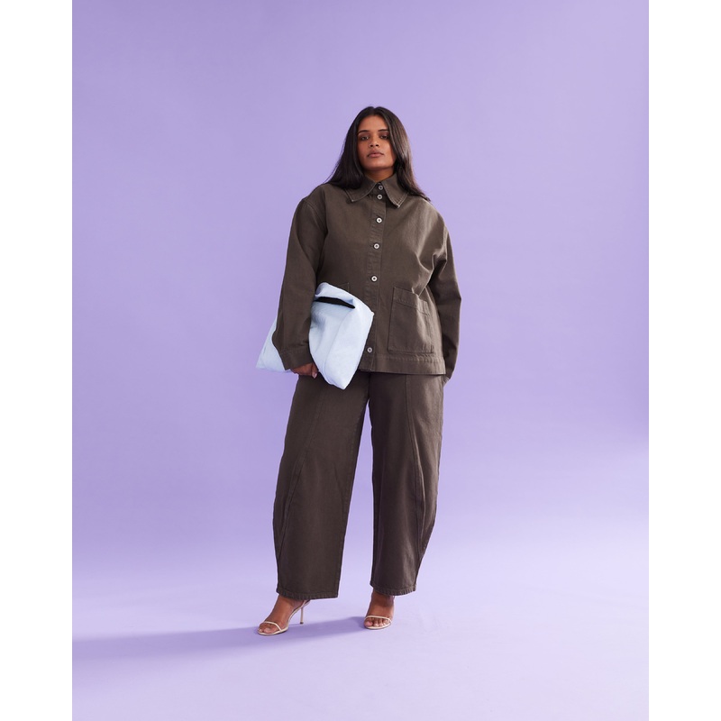 SODA DENIM JACKET KHAKI|4|6|8|10|12|14|16|18|20