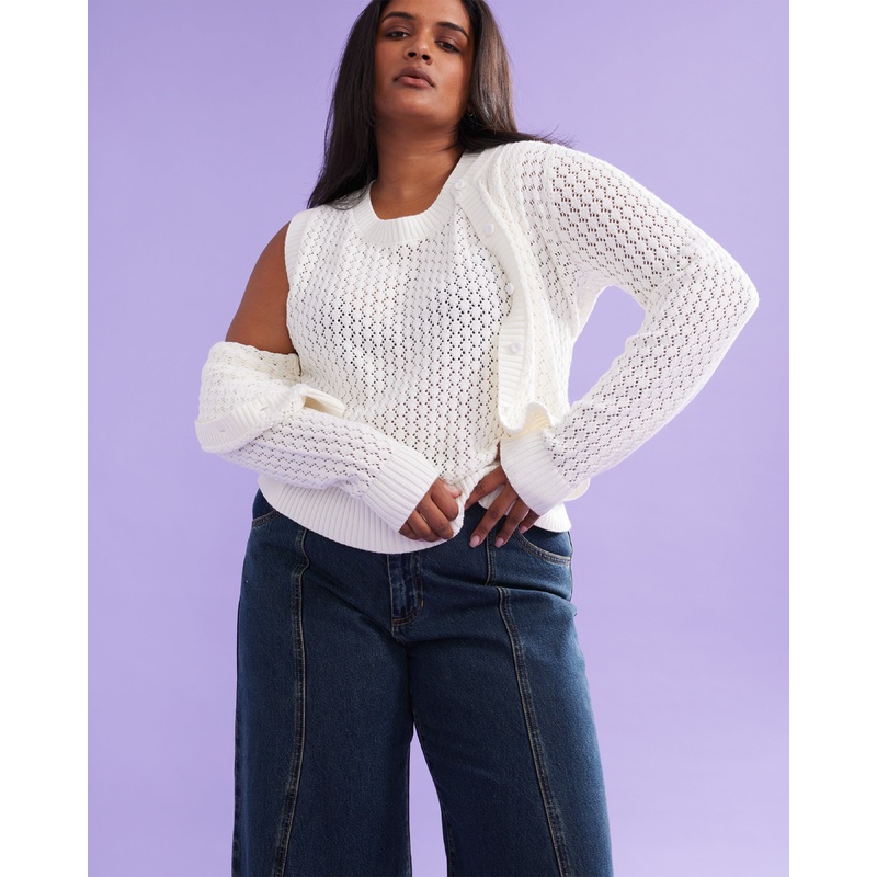 JESSA CARDIGAN WHITE|4|6|8|10|12|14|16|18|20