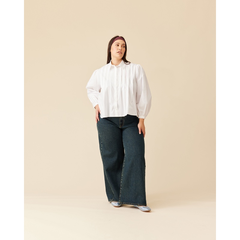 NAOMI SHIRT WHITE|4|6|8|10|12|14|16|18|20
