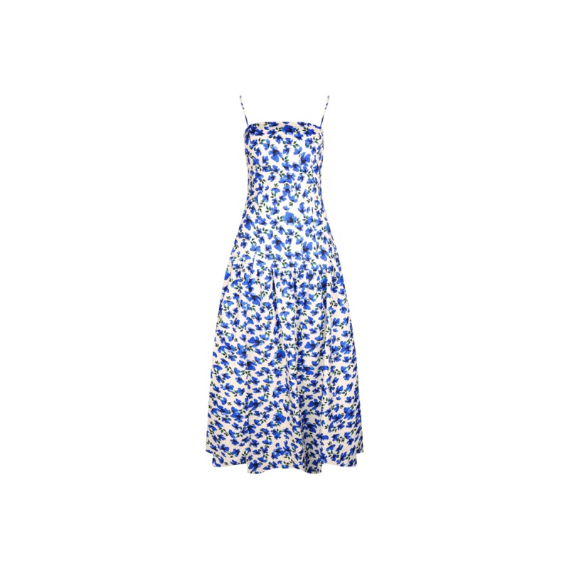 TRULLI MAXI DRESS SOMETHING BLUE FLORAL