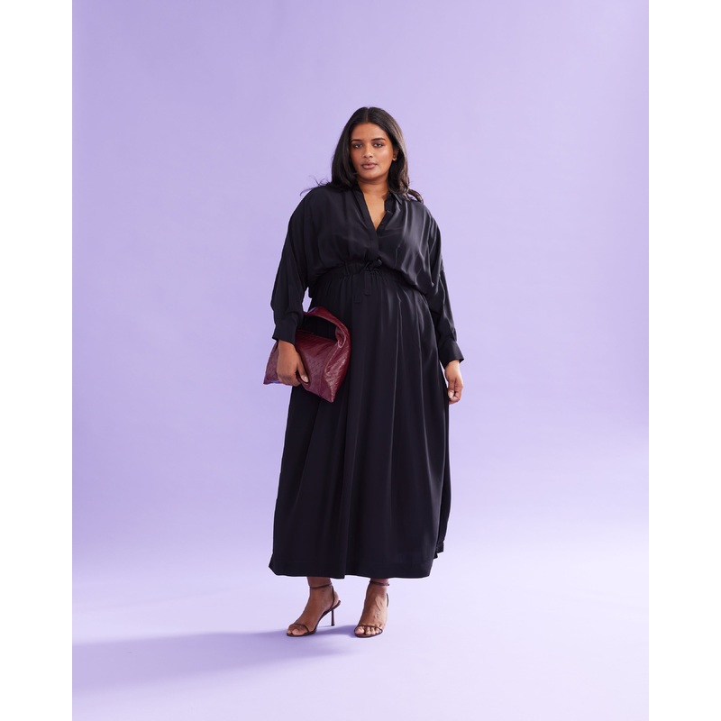 ROWE SHIRT DRESS BLACK|8|10|12|14|16|18|20